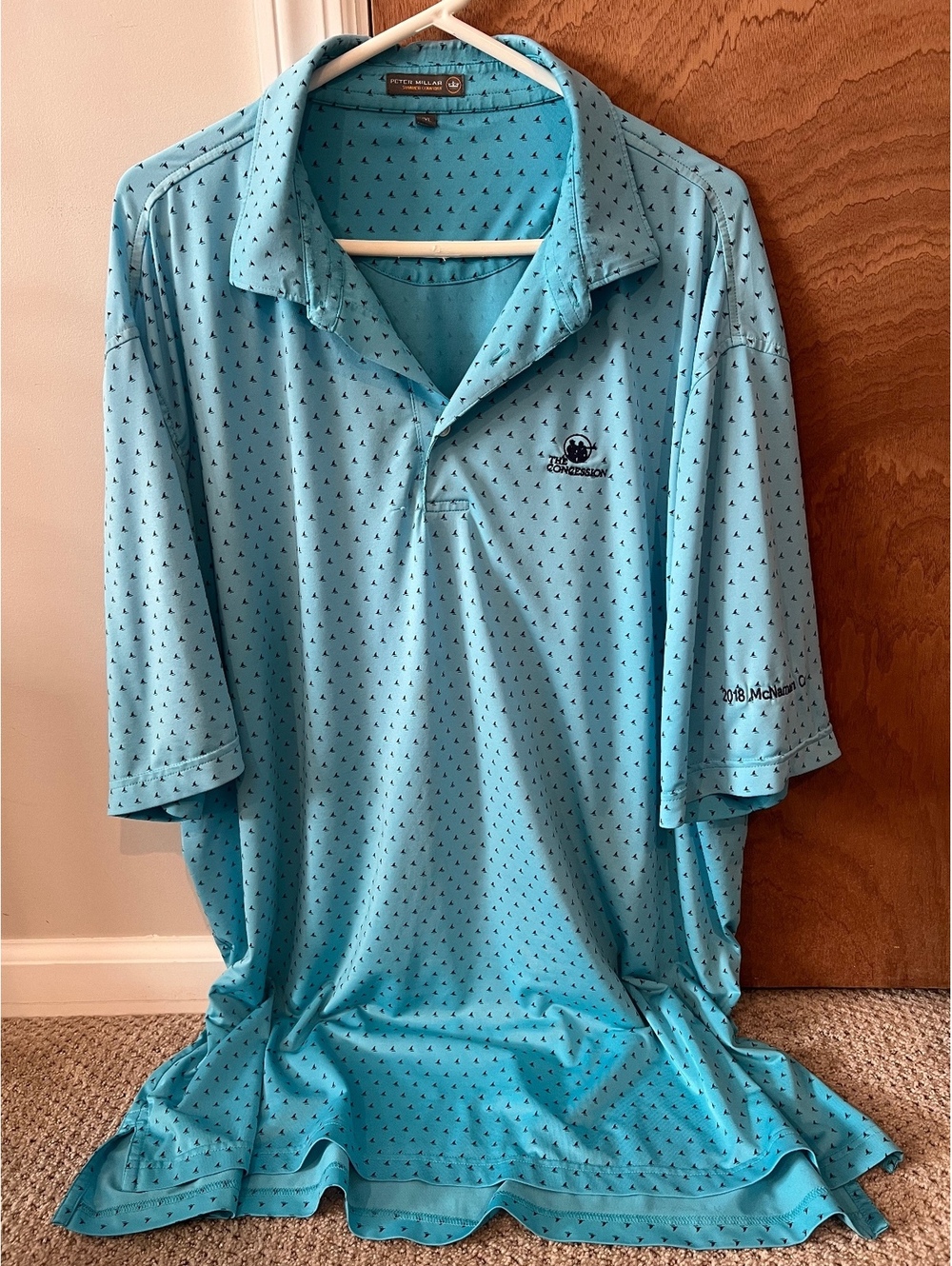 Peter Millar Shark Fins Golf Polo